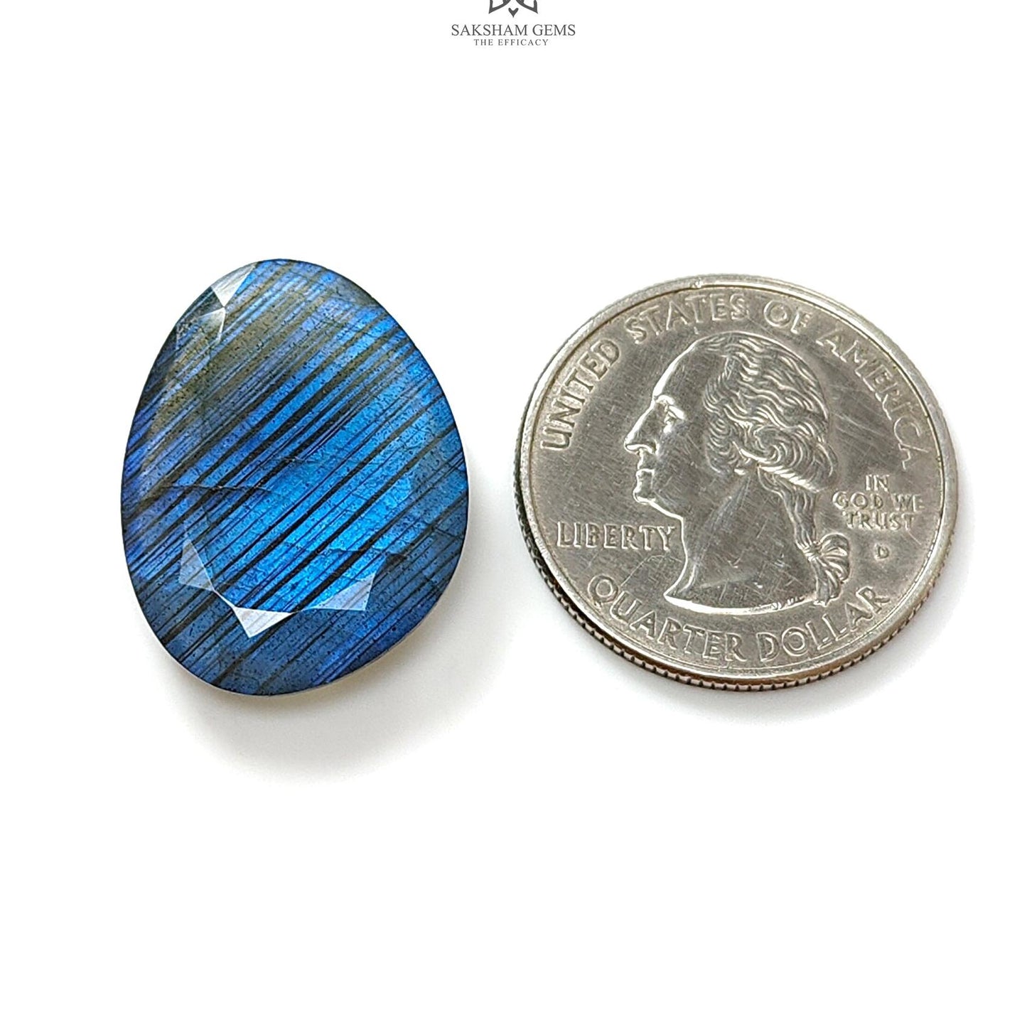 Labradorite Cabochon Fancy Cut : 18.60cts Natural Untreated Unheated Blue Labradorite Uneven Shape 1pc For Jewelry 24*18mm