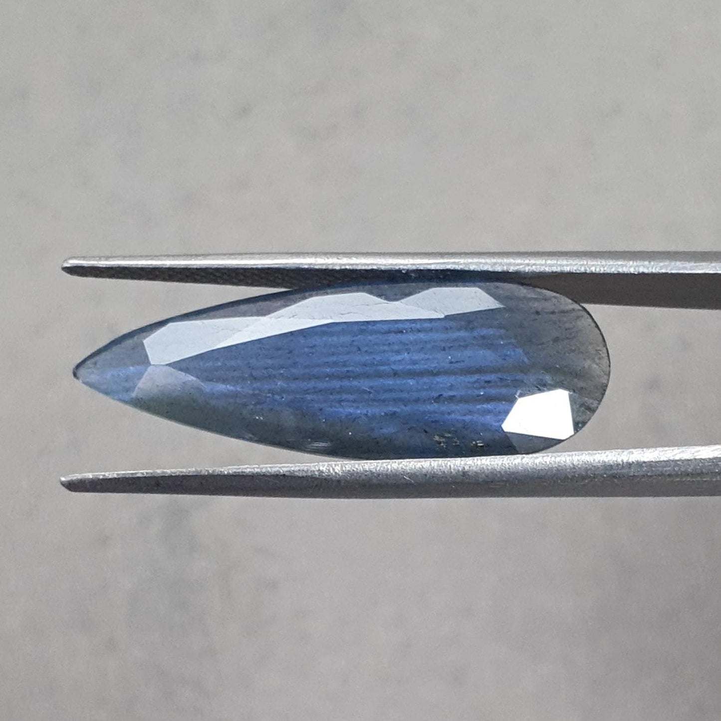Rainbow Flashing Labradorite Fancy Cut: 7.60cts Natural Untreated Unheated Blue Labradorite Pear Shape 1pc For Jewelry 29*10mm