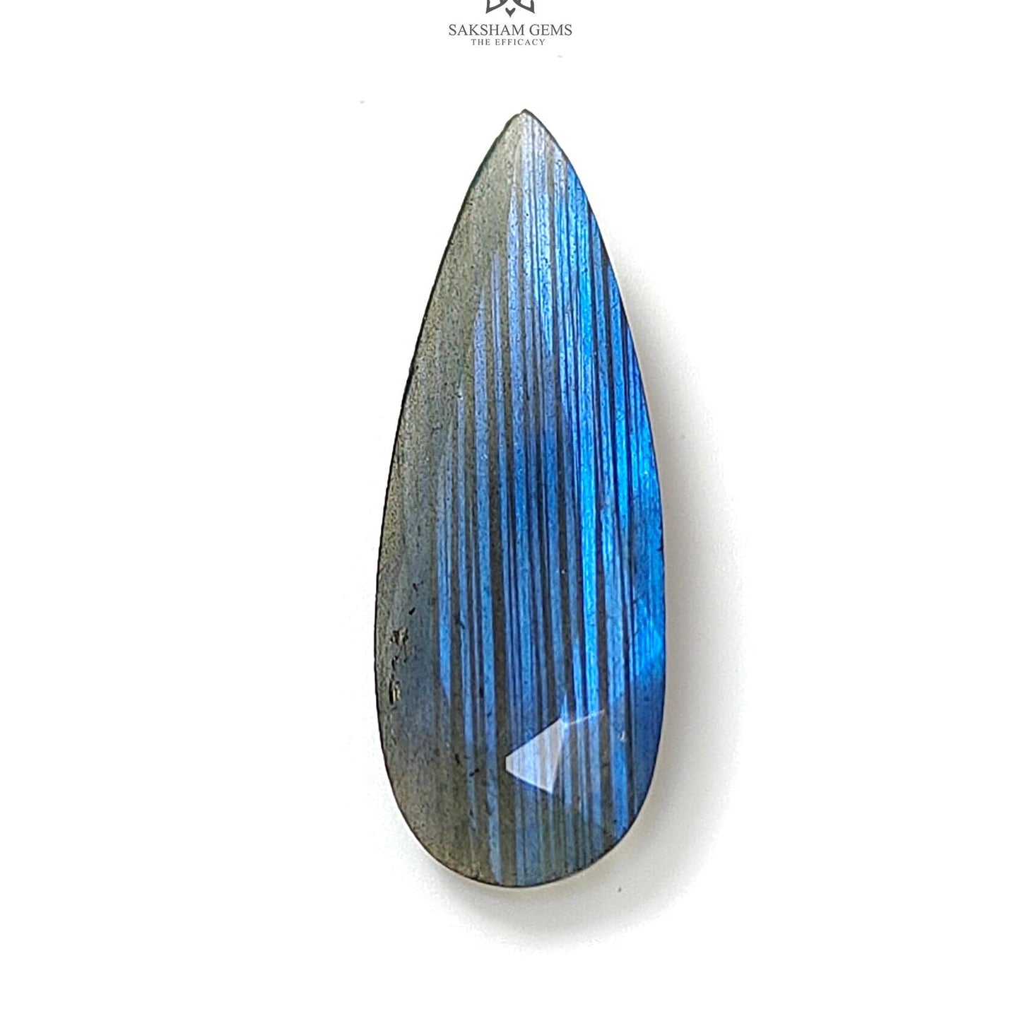 Rainbow Flashing Labradorite Fancy Cut: 7.60cts Natural Untreated Unheated Blue Labradorite Pear Shape 1pc For Jewelry 29*10mm