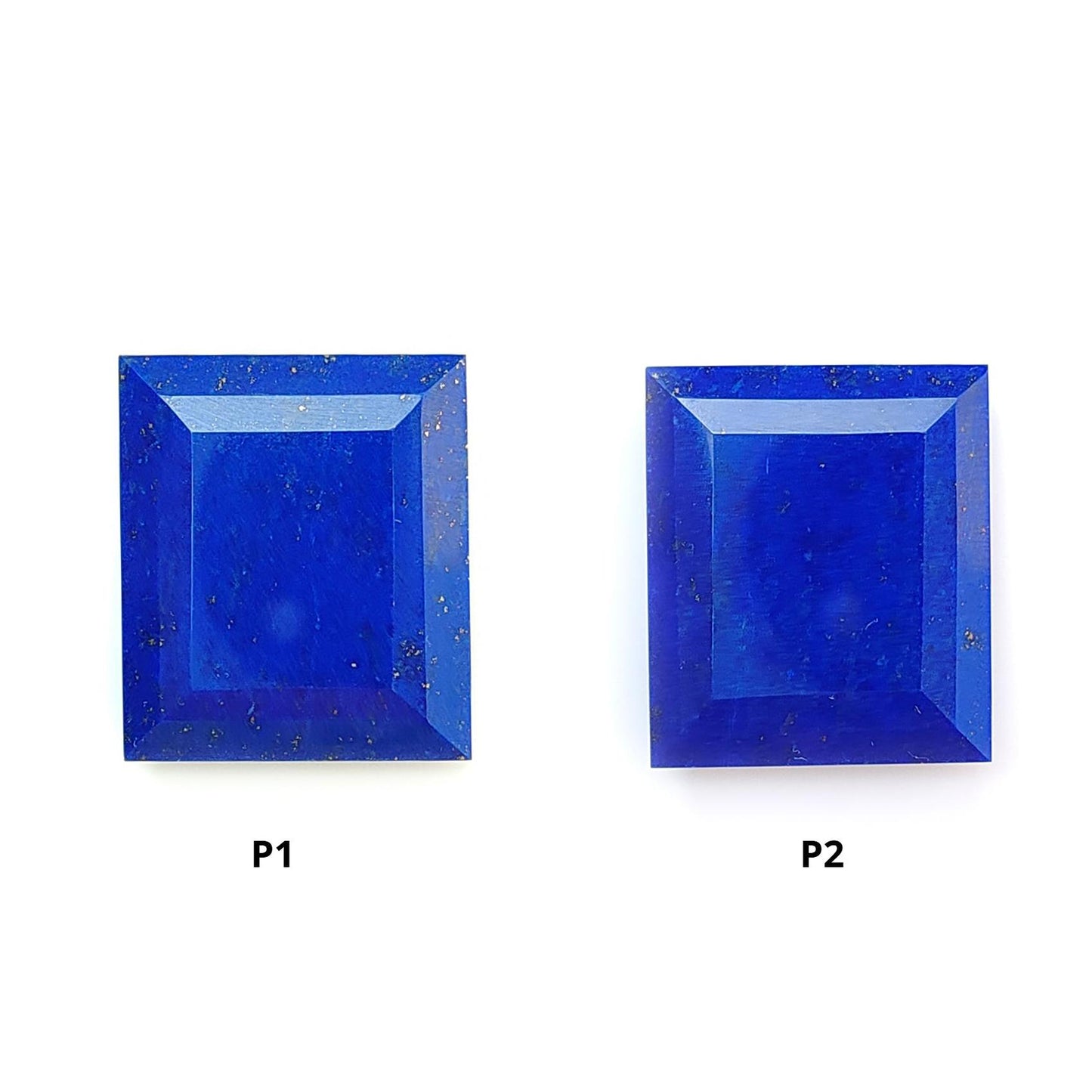 Lapis Lazuli Gemstone Faceted Cut: Natural Untreated Unheated Blue Lapis Lazuli Octagon Shape 1pc for Jewelry September Birthstone