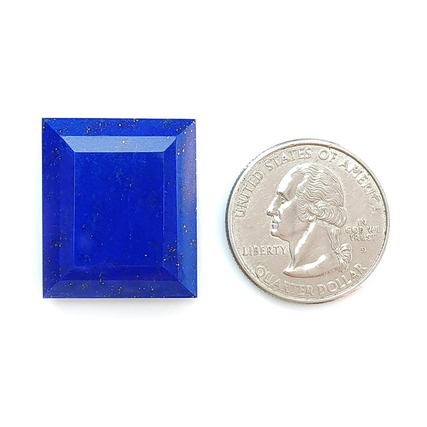 Lapis Lazuli Gemstone Faceted Cut: Natural Untreated Unheated Blue Lapis Lazuli Octagon Shape 1pc for Jewelry September Birthstone