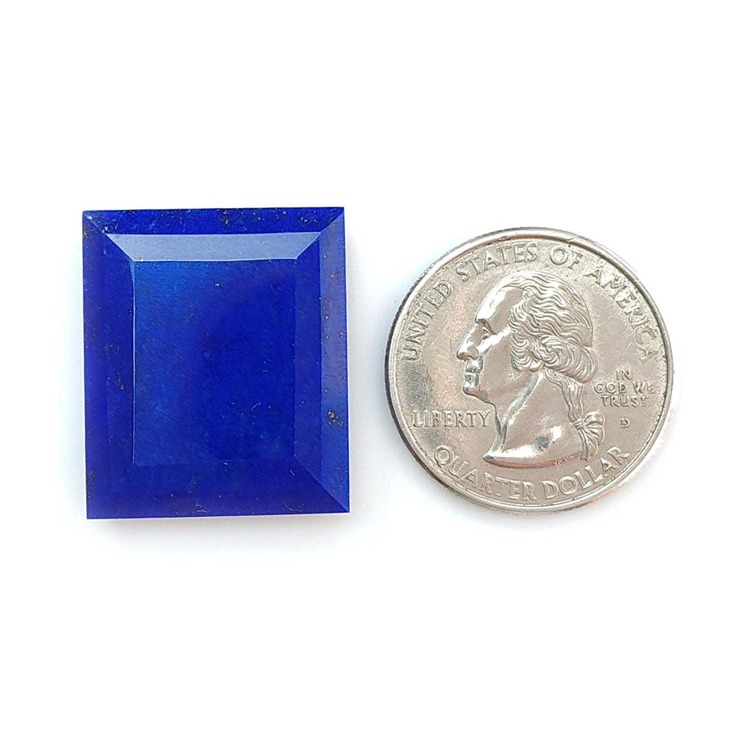 Lapis Lazuli Gemstone Faceted Cut: Natural Untreated Unheated Blue Lapis Lazuli Octagon Shape 1pc for Jewelry September Birthstone