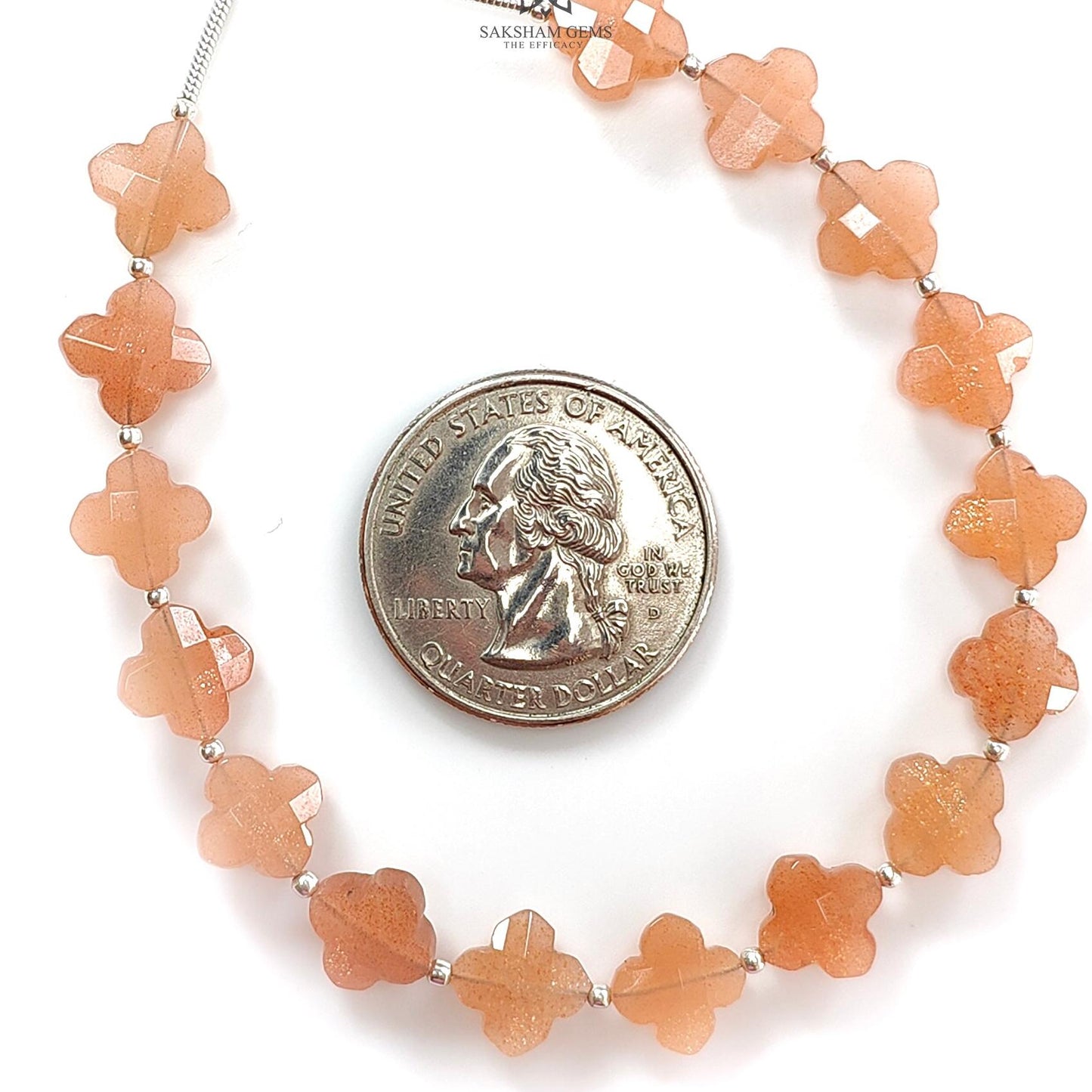 Peach Moonstone Faceted Loose Beads: 33.70cts Natural Moonstone Gemstone Fancy Both Side Checker Cut Beads For Jewelry 8mm 6.70"