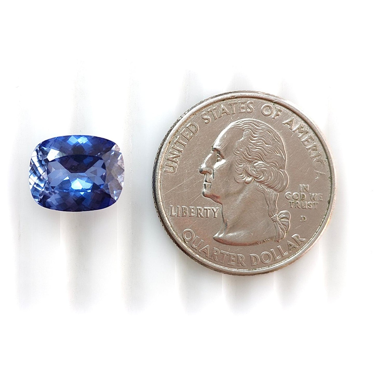 Synthetic Multi Color Gemstones Faceted Cut: Manmade Sapphire, Padparadscha & Garnet Cushion Shape 1pc for Ring/Pendant