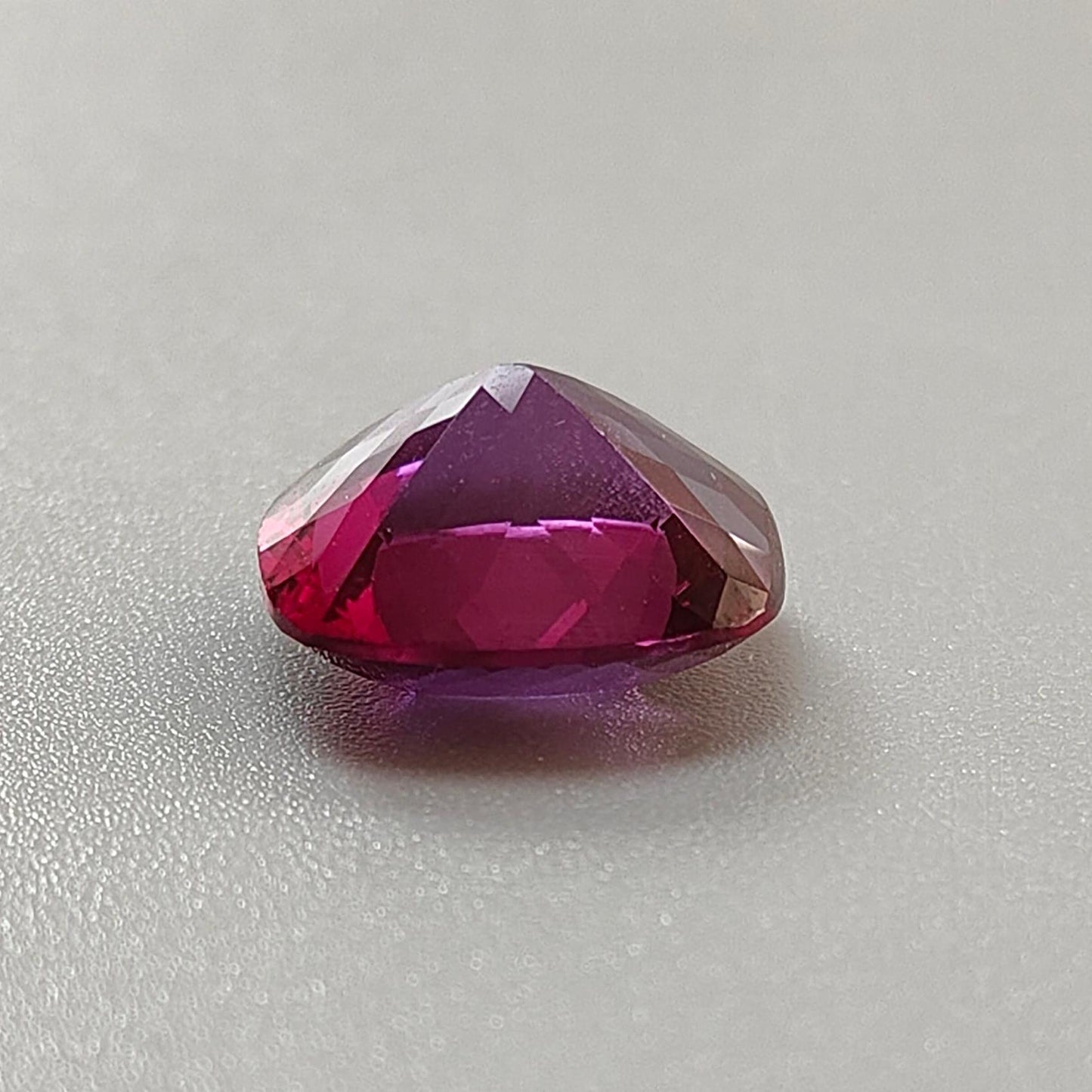 Synthetic Multi Color Gemstones Faceted Cut: Manmade Sapphire, Padparadscha & Garnet Cushion Shape 1pc for Ring/Pendant