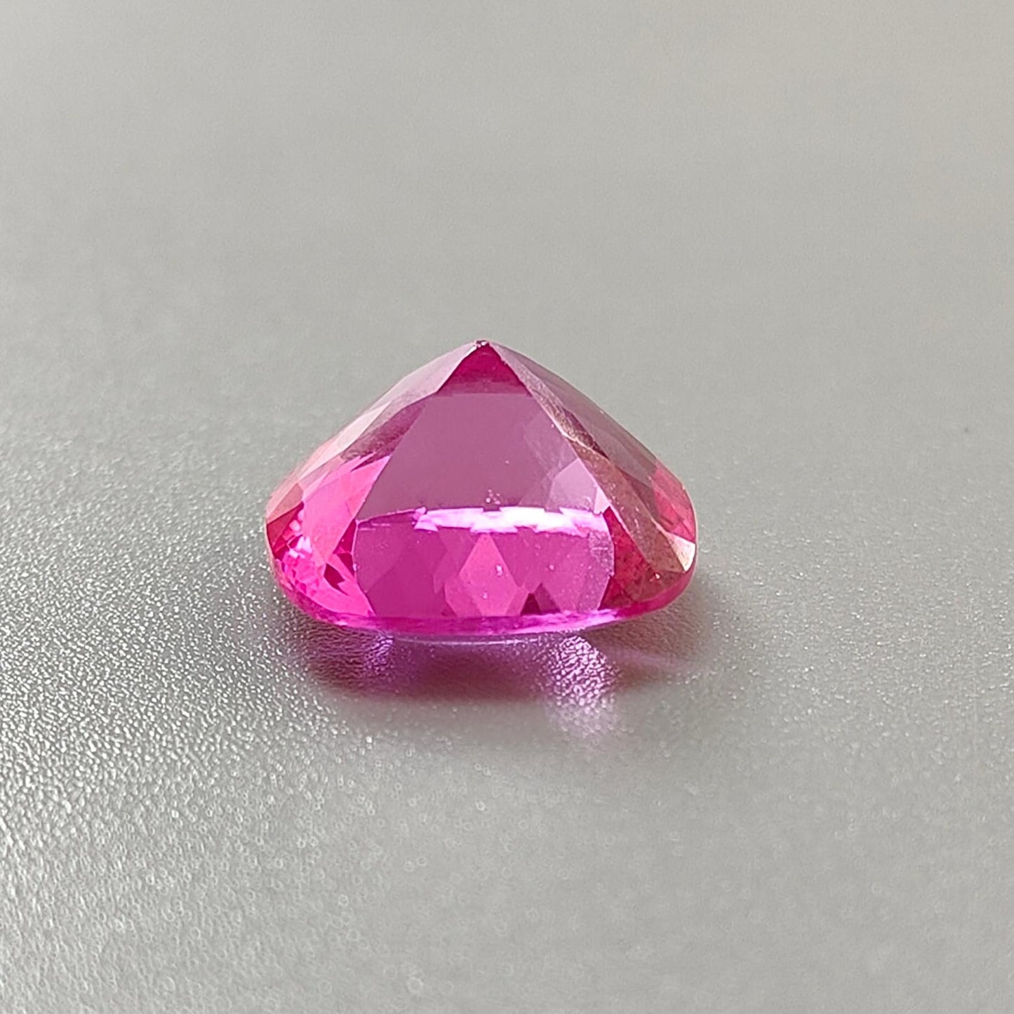 Synthetic Multi Color Gemstones Faceted Cut: Manmade Sapphire, Padparadscha & Garnet Cushion Shape 1pc for Ring/Pendant