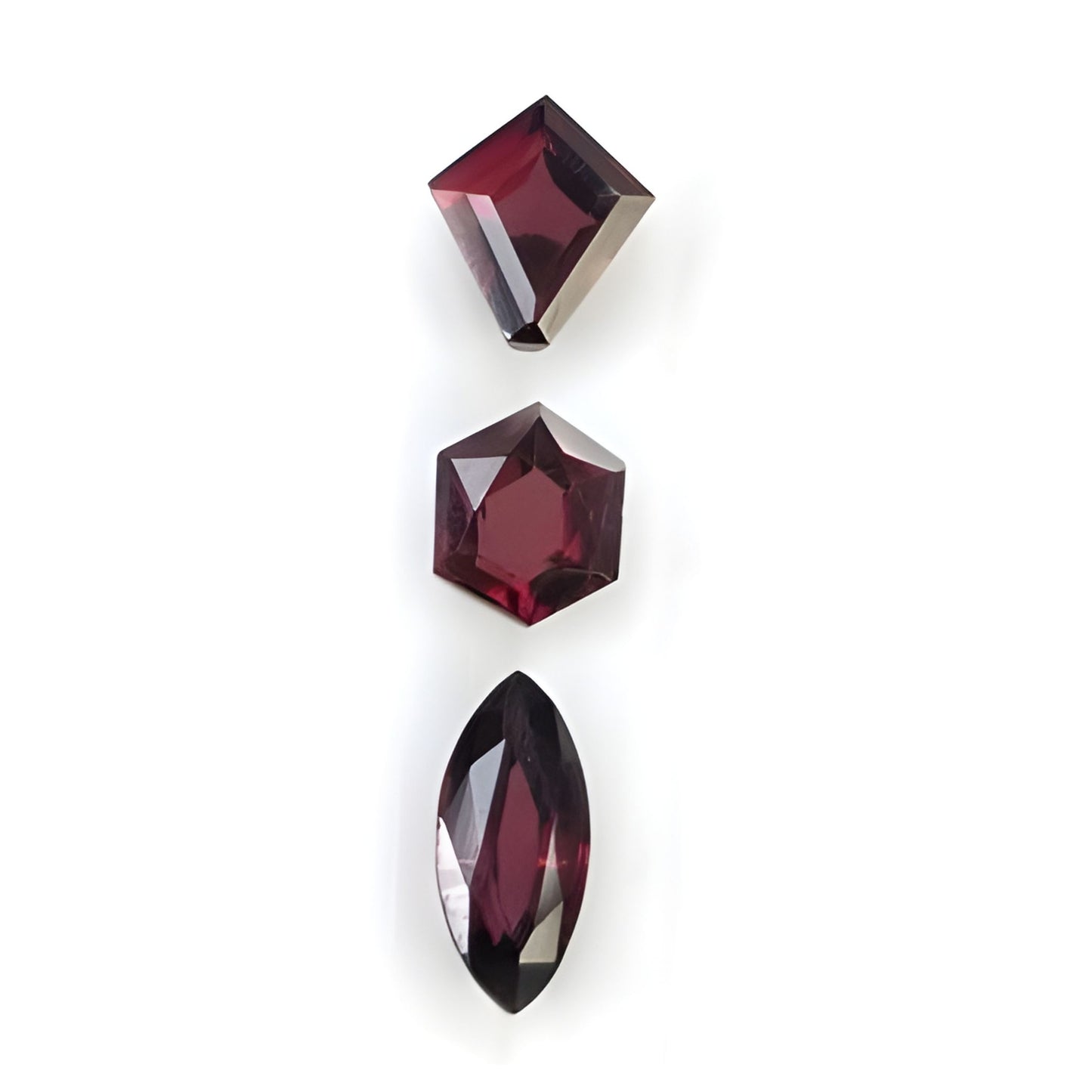 8.65cts Zircon Gemstone Natural Untreated Faceted Cut Fancy Shape 3pcs