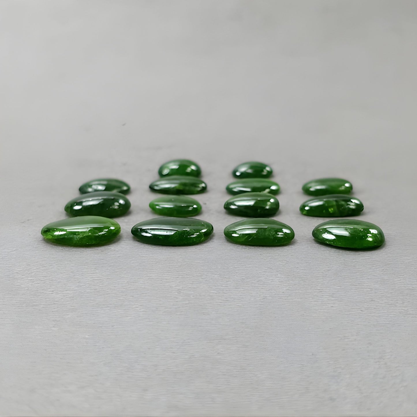 54.70cts Chrome Diopside Gemstone Natural Untreated Cabochon Uneven Shape 14pcs