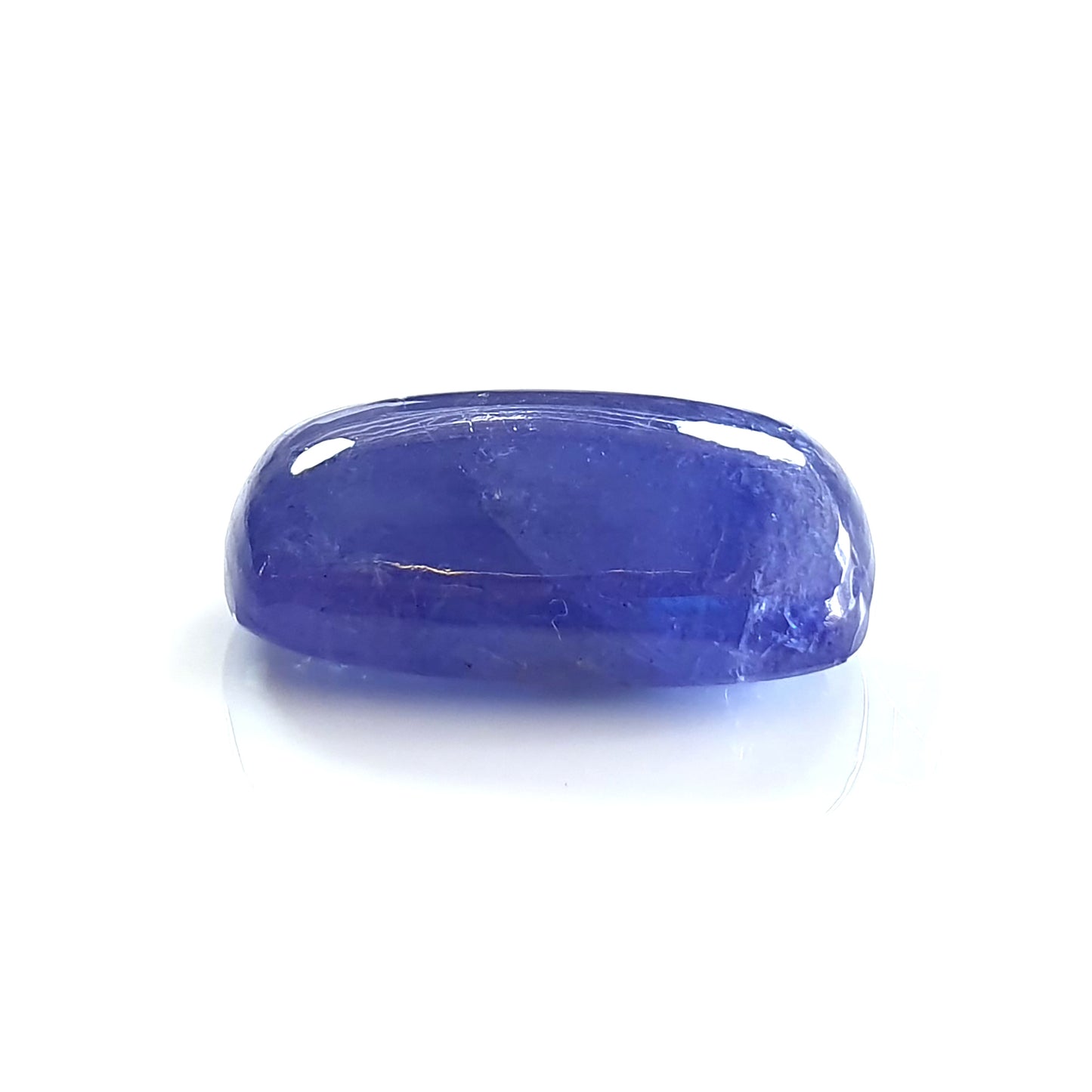 30.60cts Blue Tanzanite Gemstone Natural Untreated Cabochon Cushion Shape