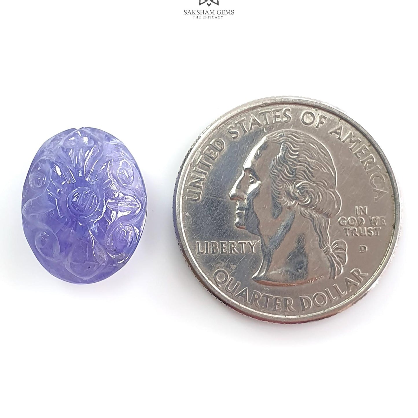 Tanzanite Gemstone Carving: Natural Blue Tanzanite Hand Carved Oval, Cushion Shapes 1pc For Jewelry