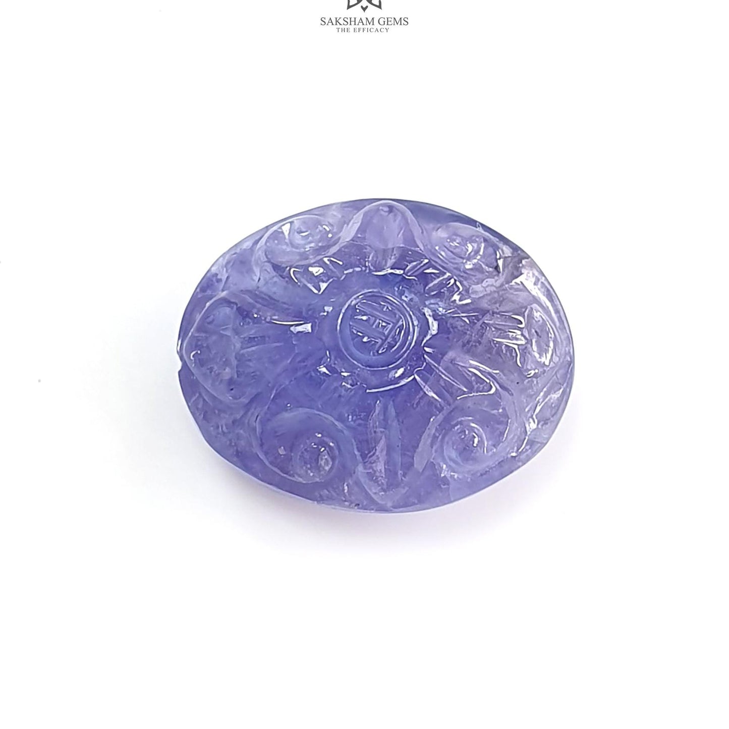 Tanzanite Gemstone Carving: Natural Blue Tanzanite Hand Carved Oval, Cushion Shapes 1pc For Jewelry