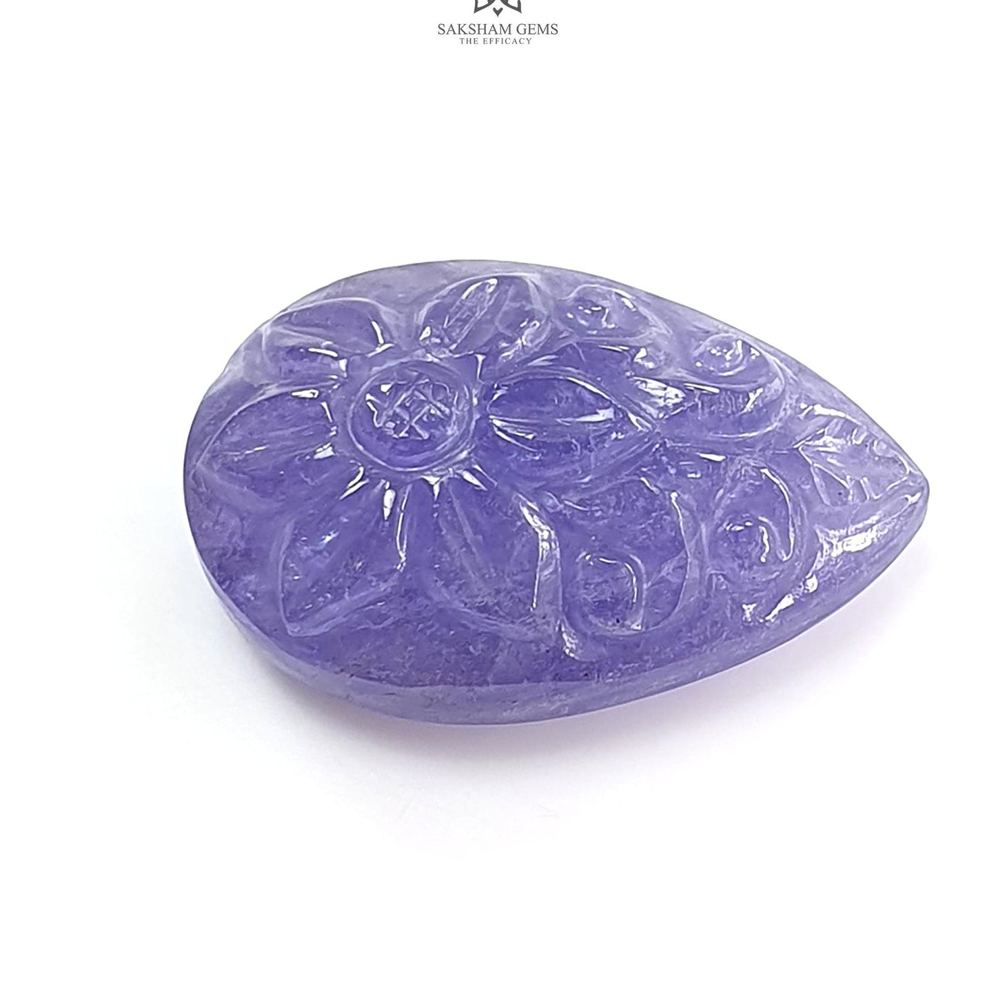 Tanzanite Gemstone Carving: Natural Blue Tanzanite Hand Carved Oval, Cushion Shapes 1pc For Jewelry