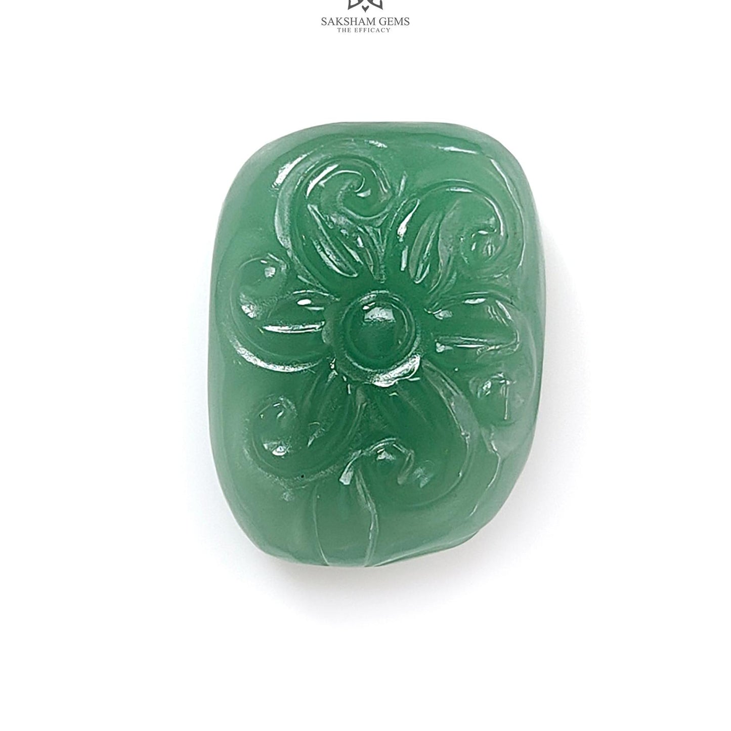 Green Quartz Gemstone Carving: Natural Untreated Green Quartz Both Side Hand Carved Fancy Shape 1pc For Jewelry