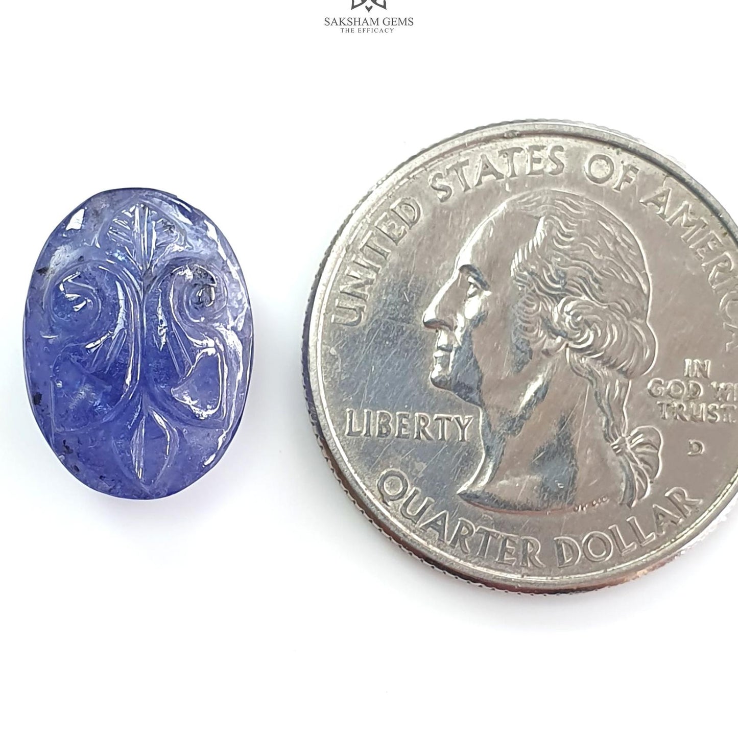 Tanzanite Gemstone Carving: Natural Blue Tanzanite Hand Carved Oval, Cushion Shapes 1pc For Jewelry