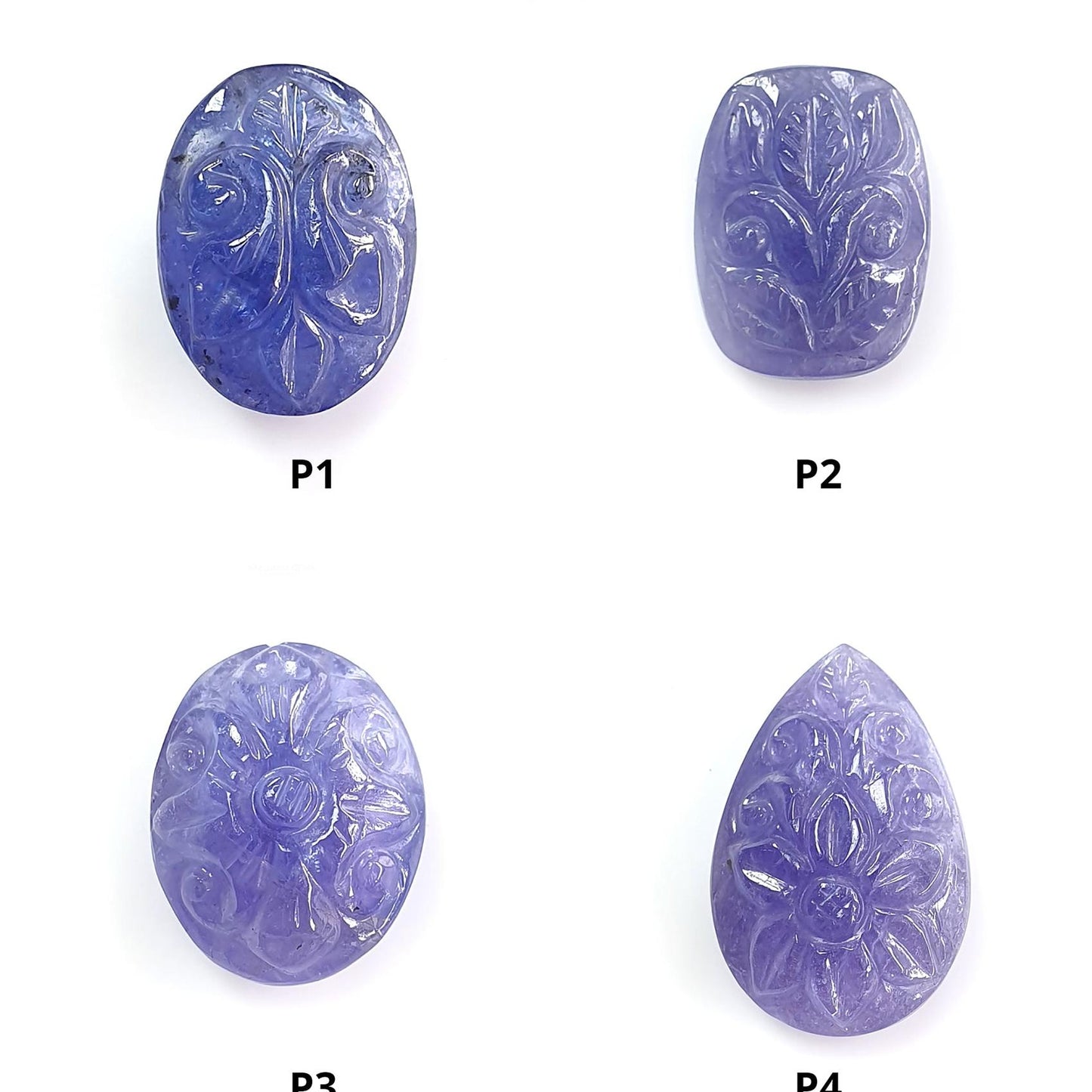 Tanzanite Gemstone Carving