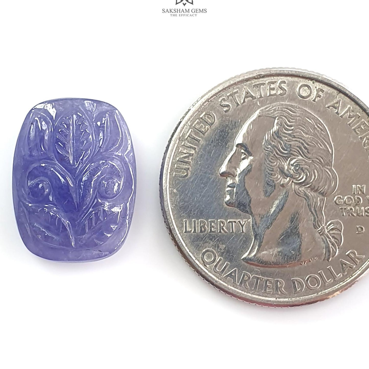 Tanzanite Gemstone Carving: Natural Blue Tanzanite Hand Carved Oval, Cushion Shapes 1pc For Jewelry