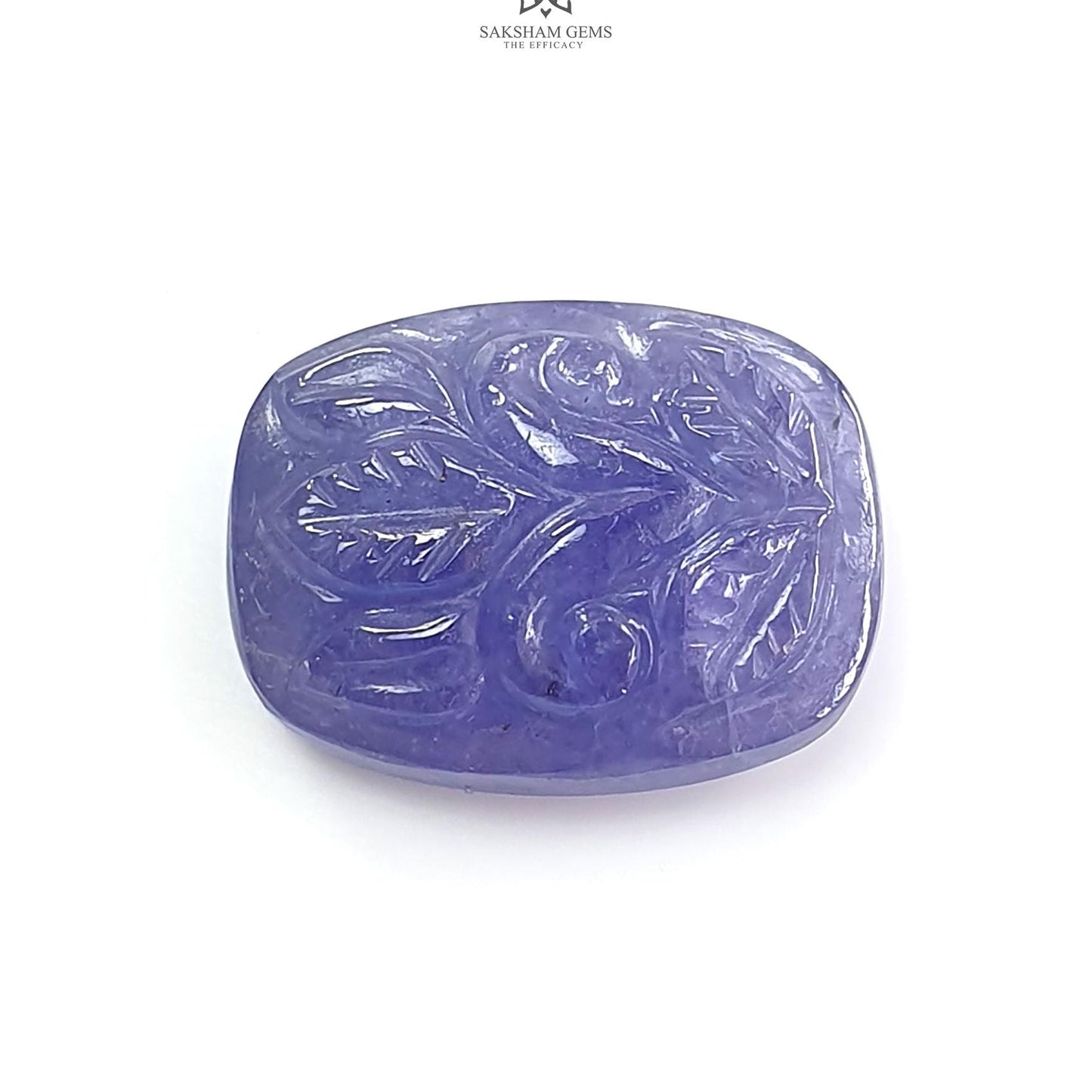 Tanzanite Gemstone Carving: Natural Blue Tanzanite Hand Carved Oval, Cushion Shapes 1pc For Jewelry