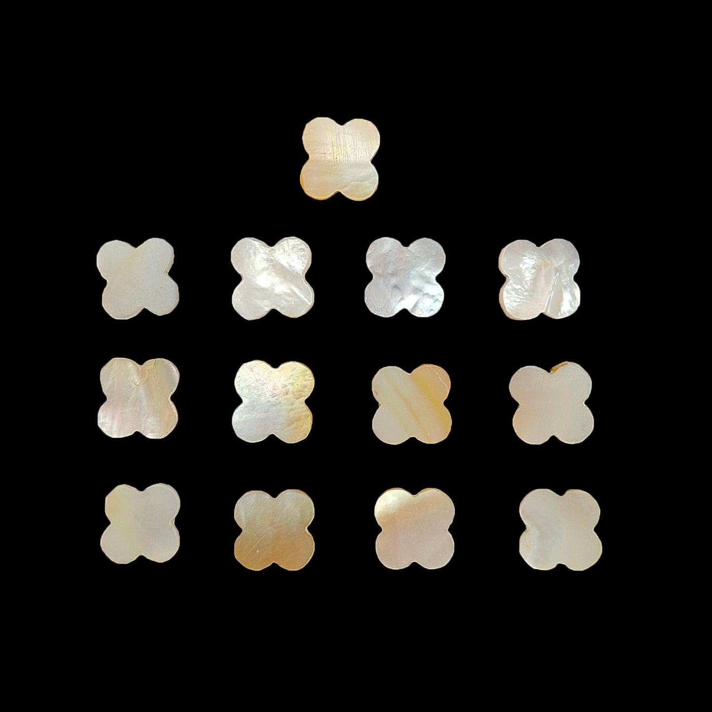 Mother of Pearl Gemstone Carving: Natural Untreated White Mop Hand Carved Fancy Shape 13pcs Lots For Jewelry