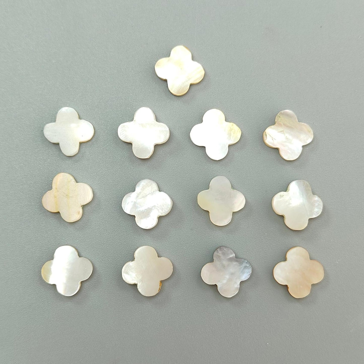 Mother of Pearl Gemstone Carving: Natural Untreated White Mop Hand Carved Fancy Shape 13pcs Lots For Jewelry