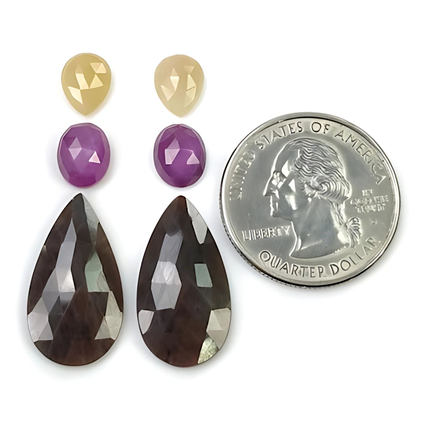 Faceted Multi Sapphire Gemstone