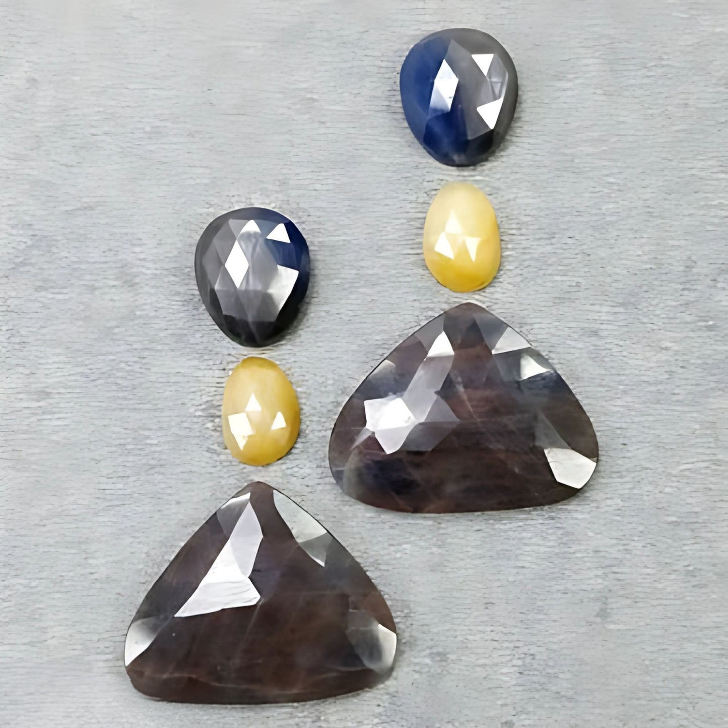 Faceted Multi Sapphire Gemstone