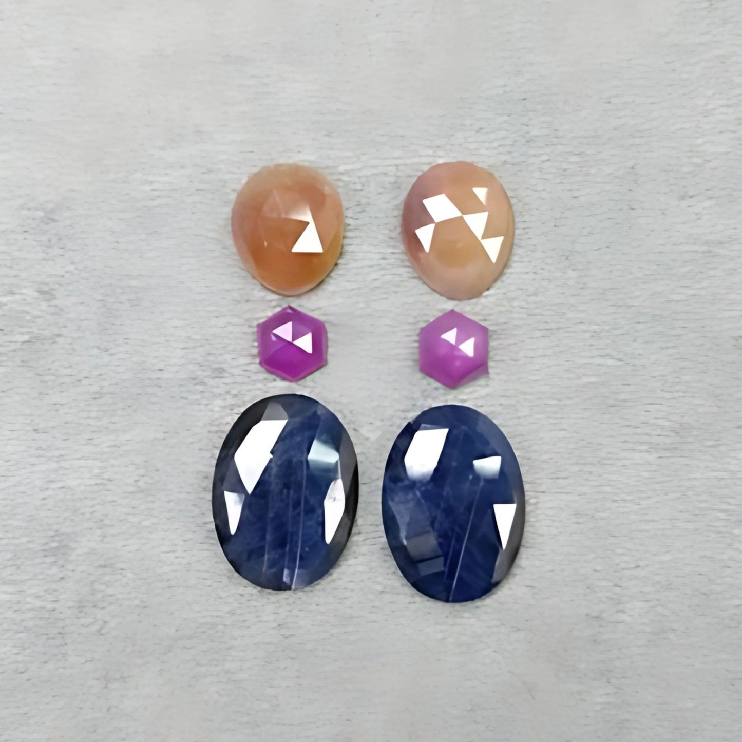 Faceted Multi Sapphire Gemstone