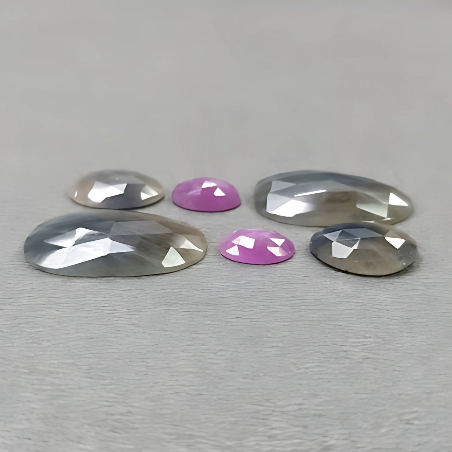 31.00cts Natural Untreated Multi Sapphire Gemstone Fancy Shape Rose Cut Slices 6pcs