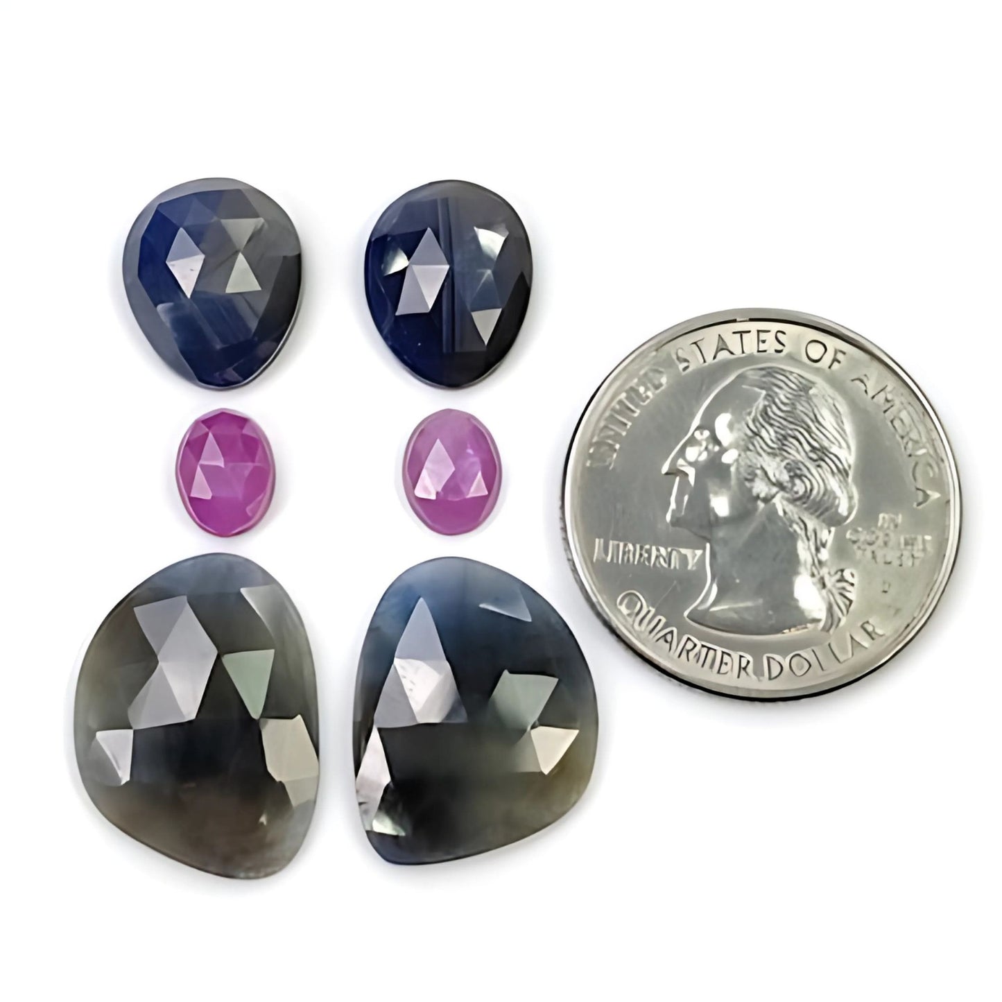Flat Back Multi Sapphire