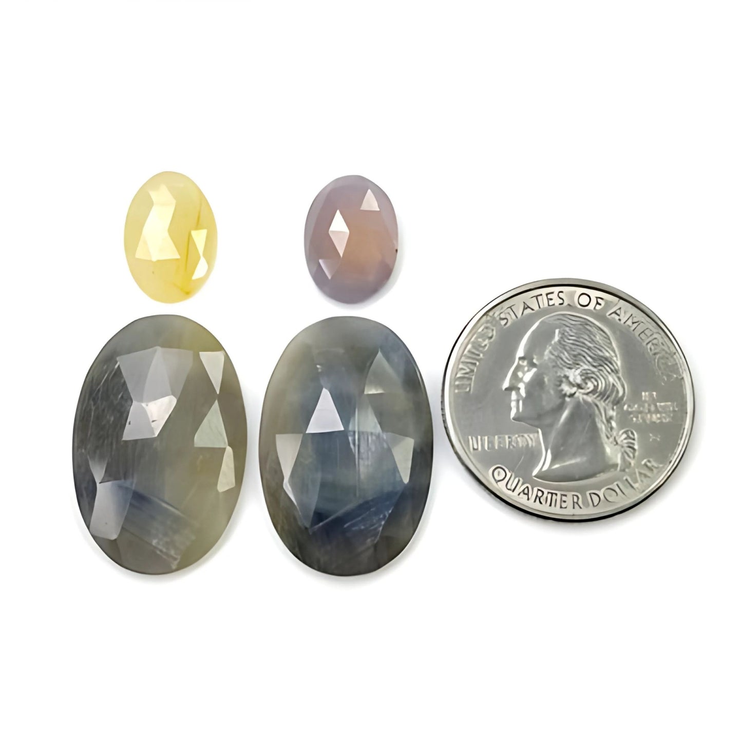 Multi Sapphire Rose Cut Slices