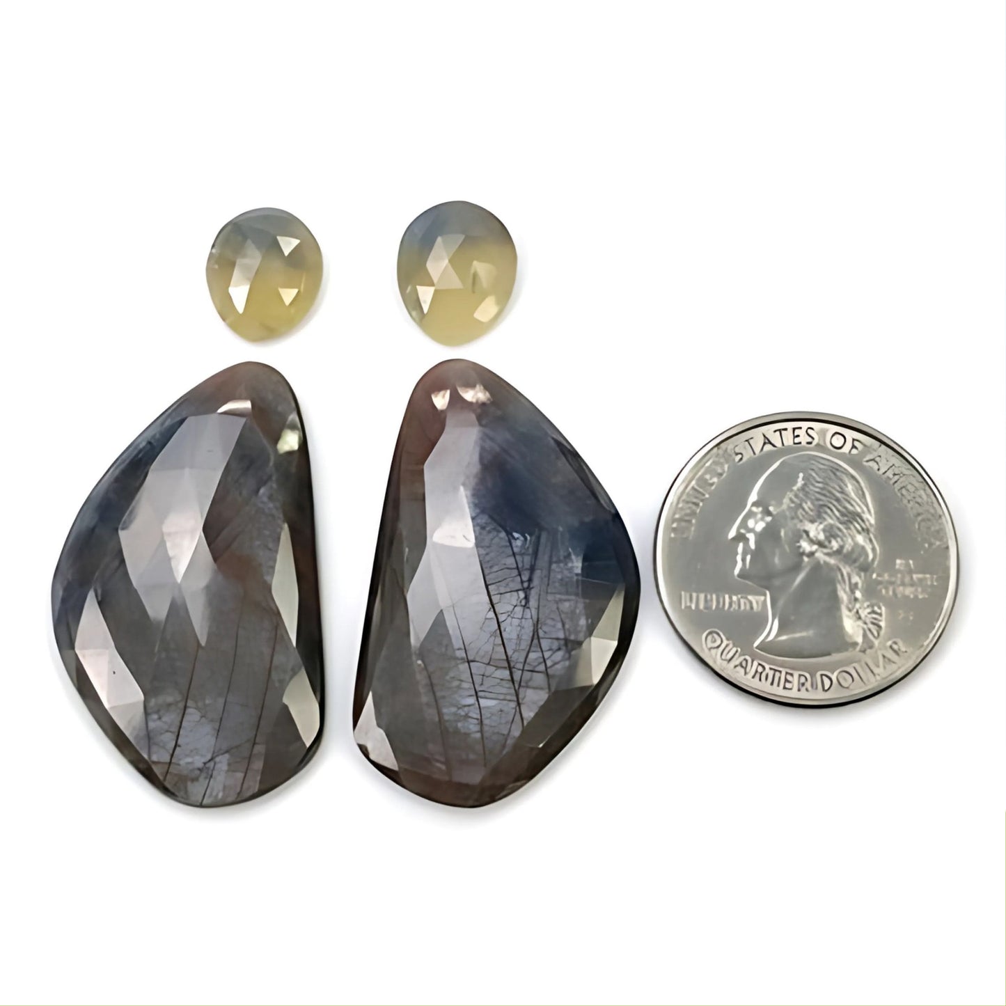 Flat Back Multi Sapphire Gemstone