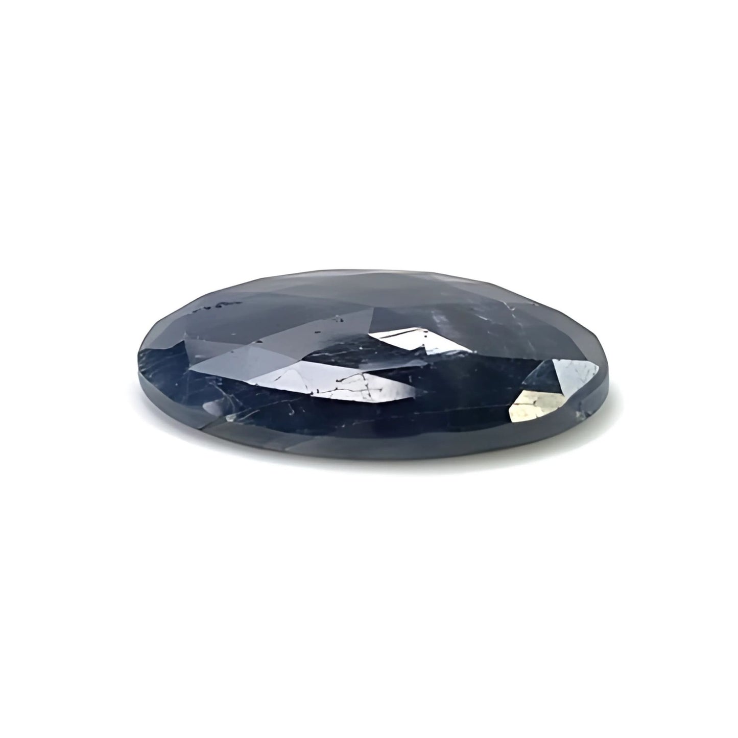 22.75cts Natural Untreated Multi Sapphire Gemstone Oval Shape Rose Cut Slice