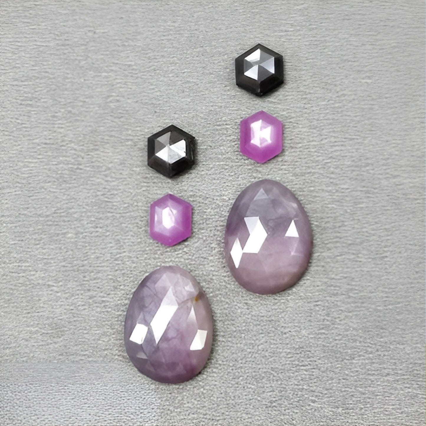 Multi Sapphire Rose Cut Slices