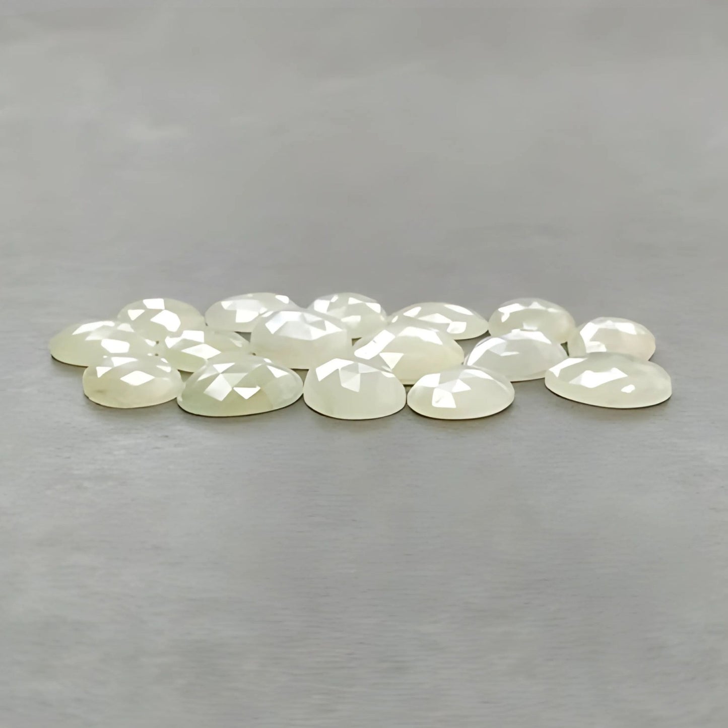 71.30cts Natural Untreated Multi Sapphire Gemstone Egg Shape Rose Cut Slices 11*10mm - 14*12mm 16pcs