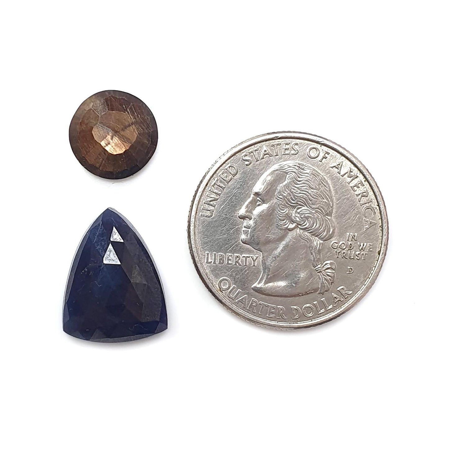 Multi Sapphire Gemstone Rose Cut Slices: Natural Untreated Blue, Pink Sapphire Fancy Shape Faceted 2pcs, 4pcs Sets for Jewelry
