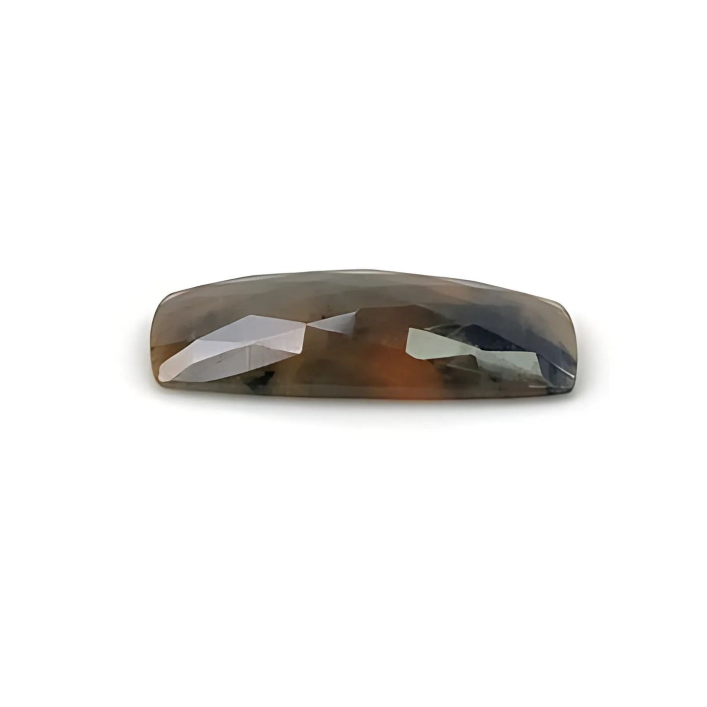 14.85cts Natural Untreated Multi Sapphire Gemstone Cushion Shape Rose Cut Slice