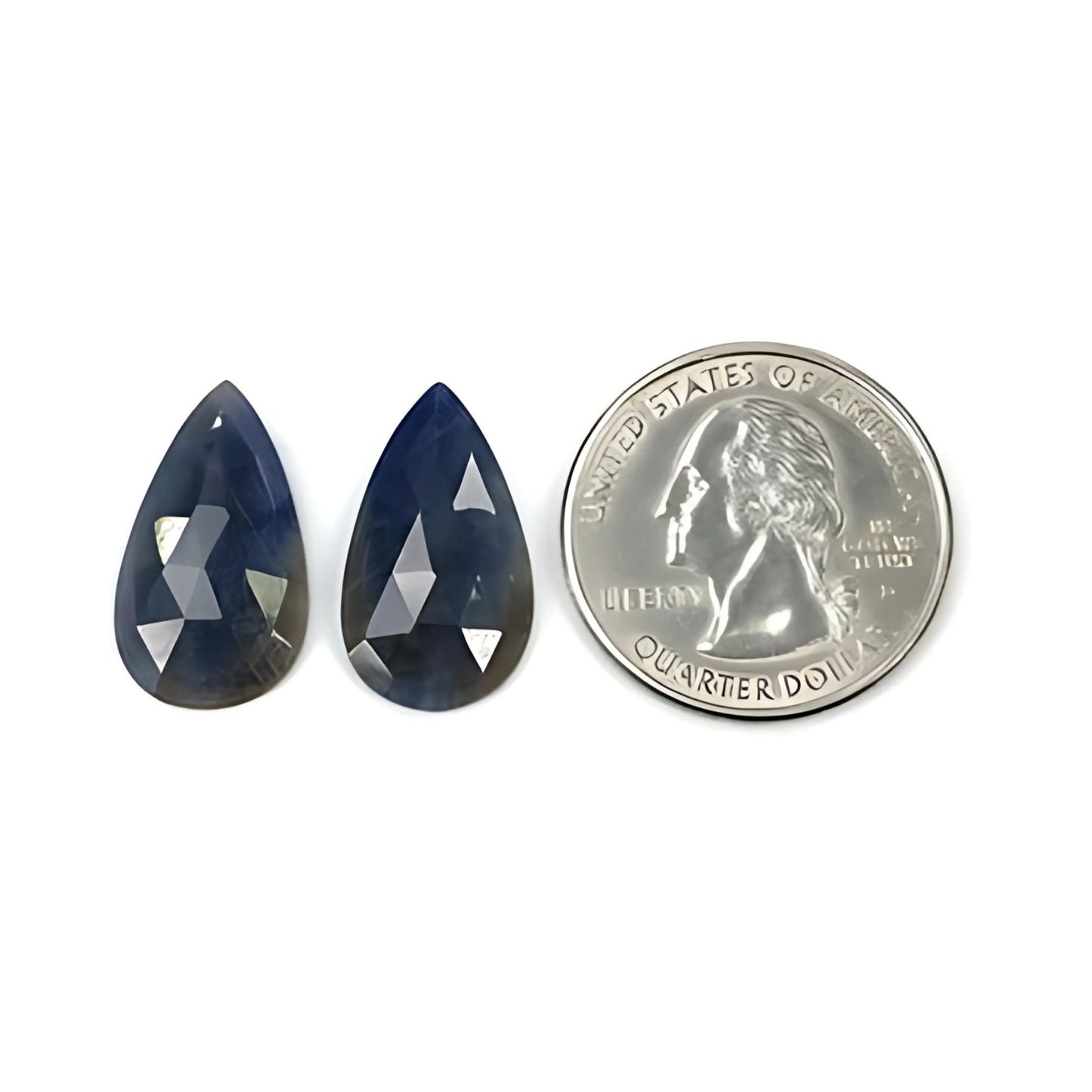 Multi Sapphire Rose Cut Slices