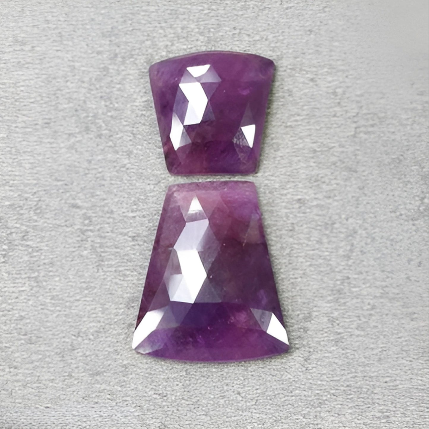 Purple Sapphire Rose Cut Slices