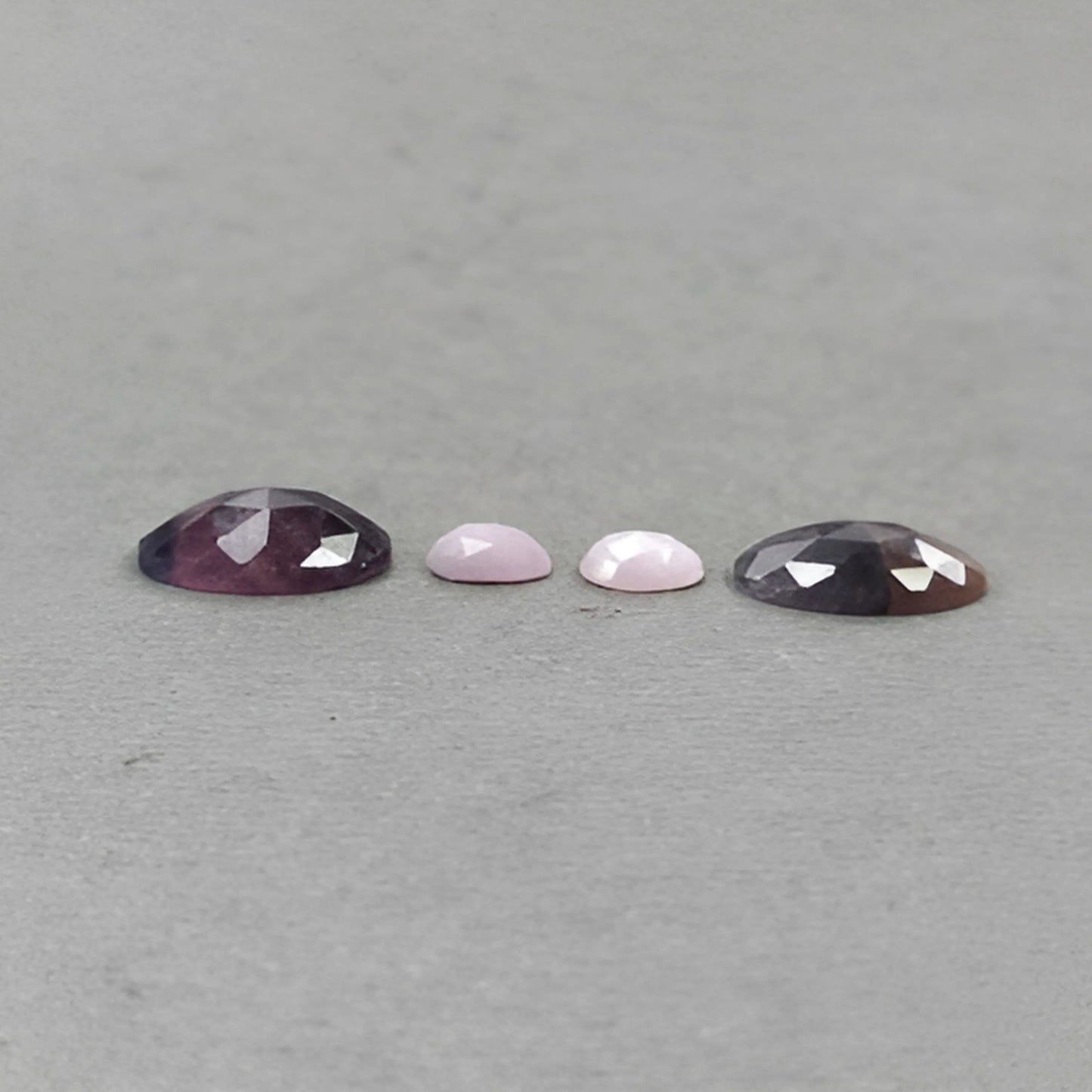 13.00cts Natural Untreated Multi Sapphire Gemstone Oval Shape Rose Cut Slices Pair