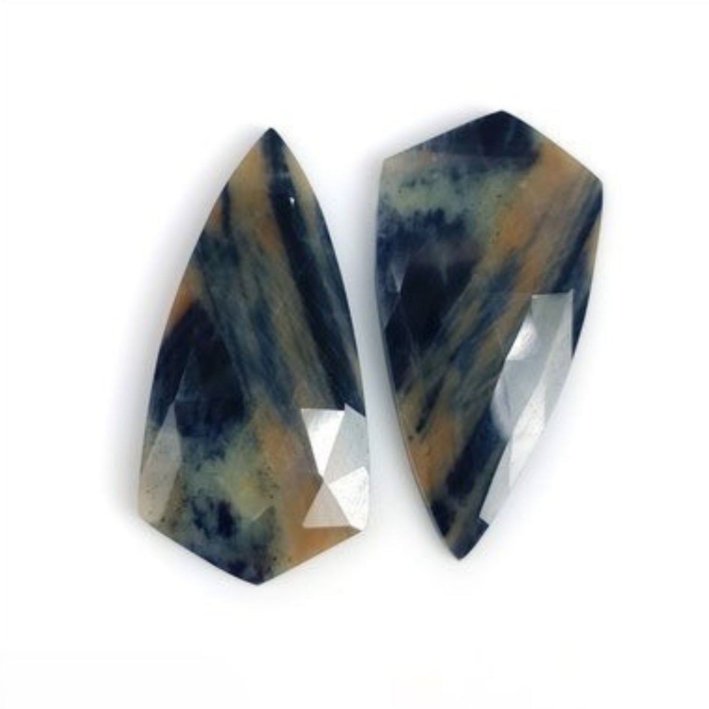Multi Sapphire Rose Cut Slices