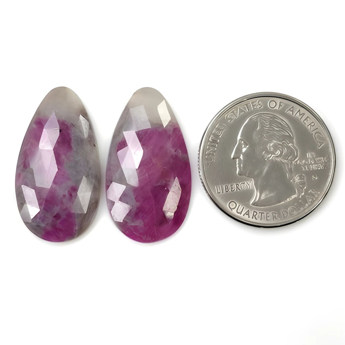 Rebanadas de rosa de zafiro múltiple