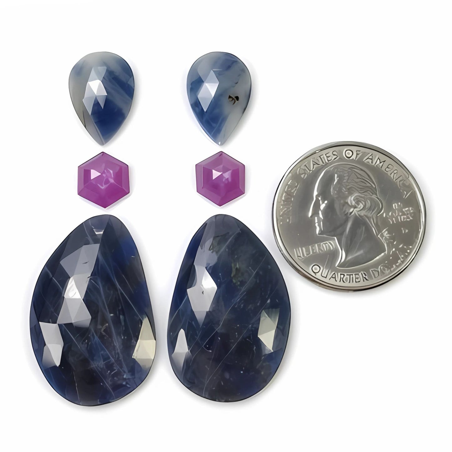 Flat Back Multi Sapphire