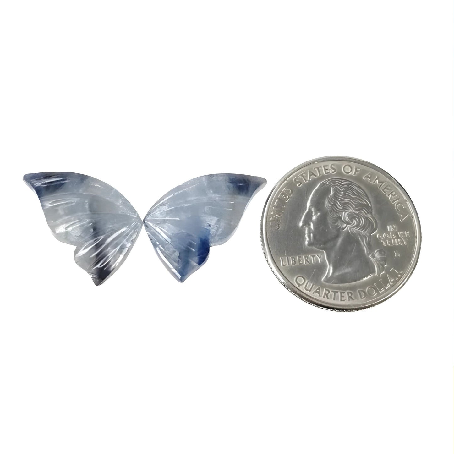 intaglio a farfalla con più zaffiri
