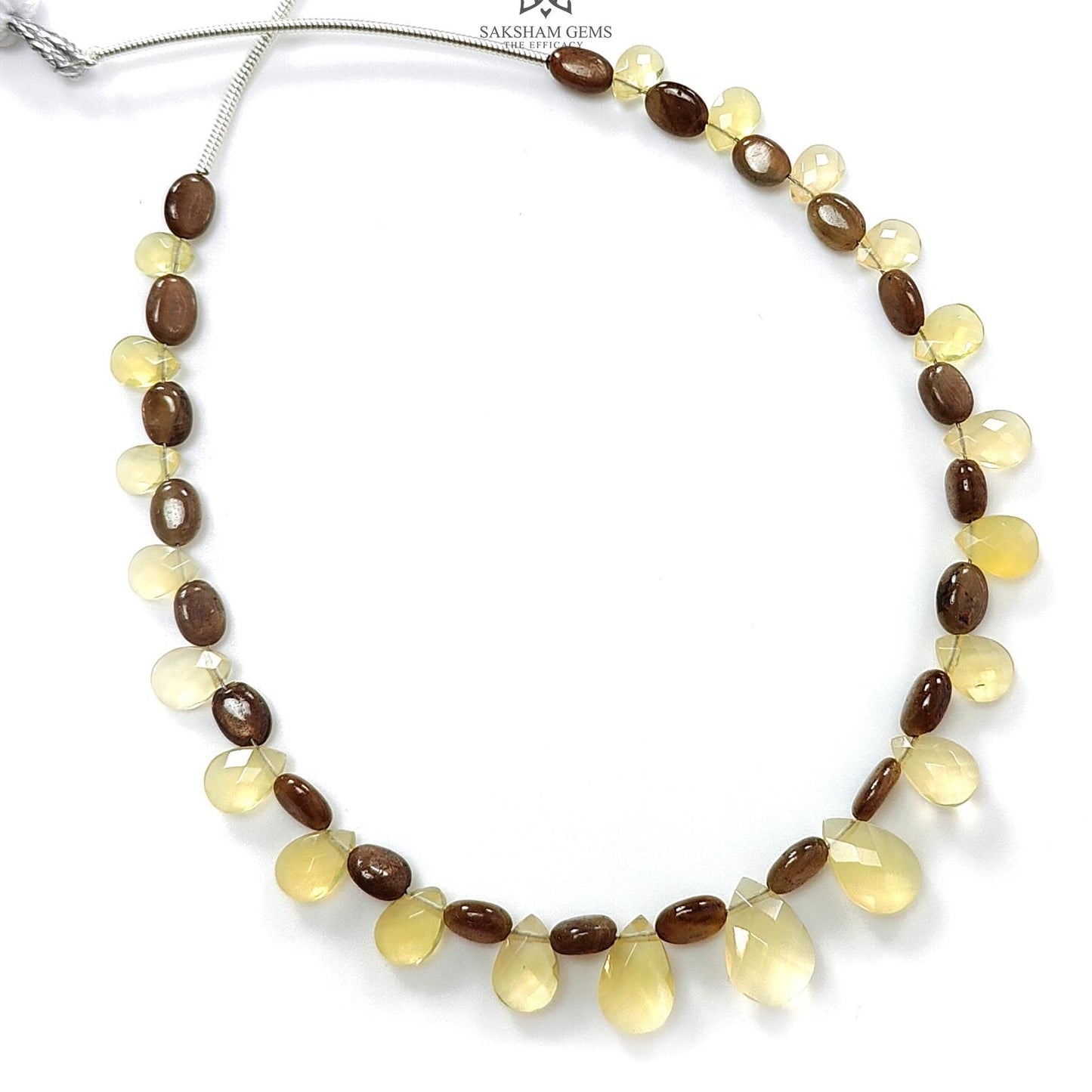 Yellow Opal Golden Blue Sapphire Ruby Faceted Loose Beads: Natural Untreated Gemstone Opal Pear Oval Plain Beads For Jewelry