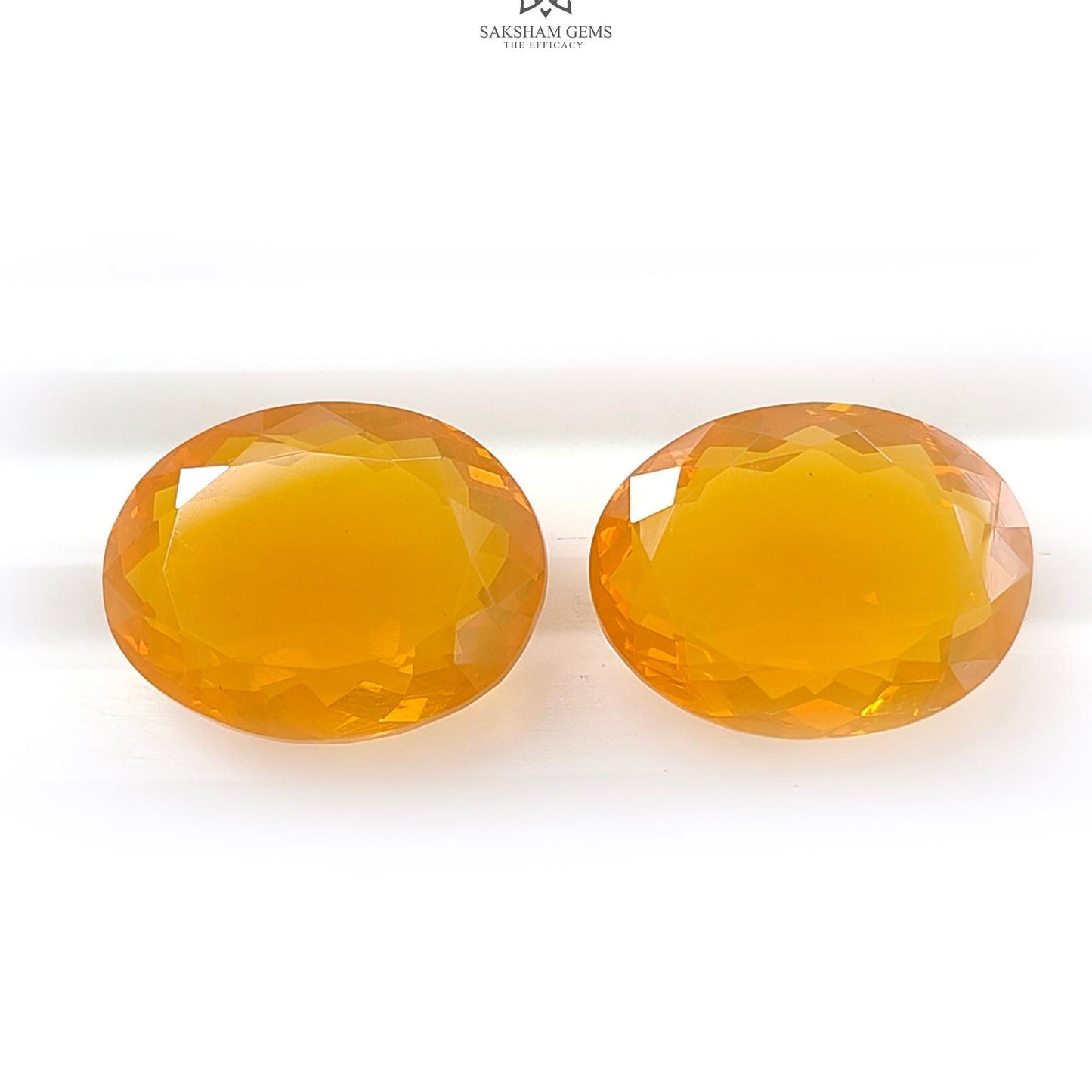 Certified Mexican Yellow Fire Opal Faceted Cut: Natural Untreated Opal Oval Shape 16*12mm Pair For Jewelry