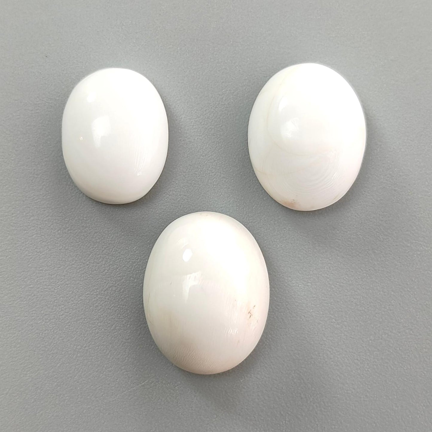 White Opal & Chrysoberyl Cat's Eye Gemstone Cabochon: Natural Untreated Unheated Color Enhanced Bi-color Opal Shape Gemstone Set For Jewelry