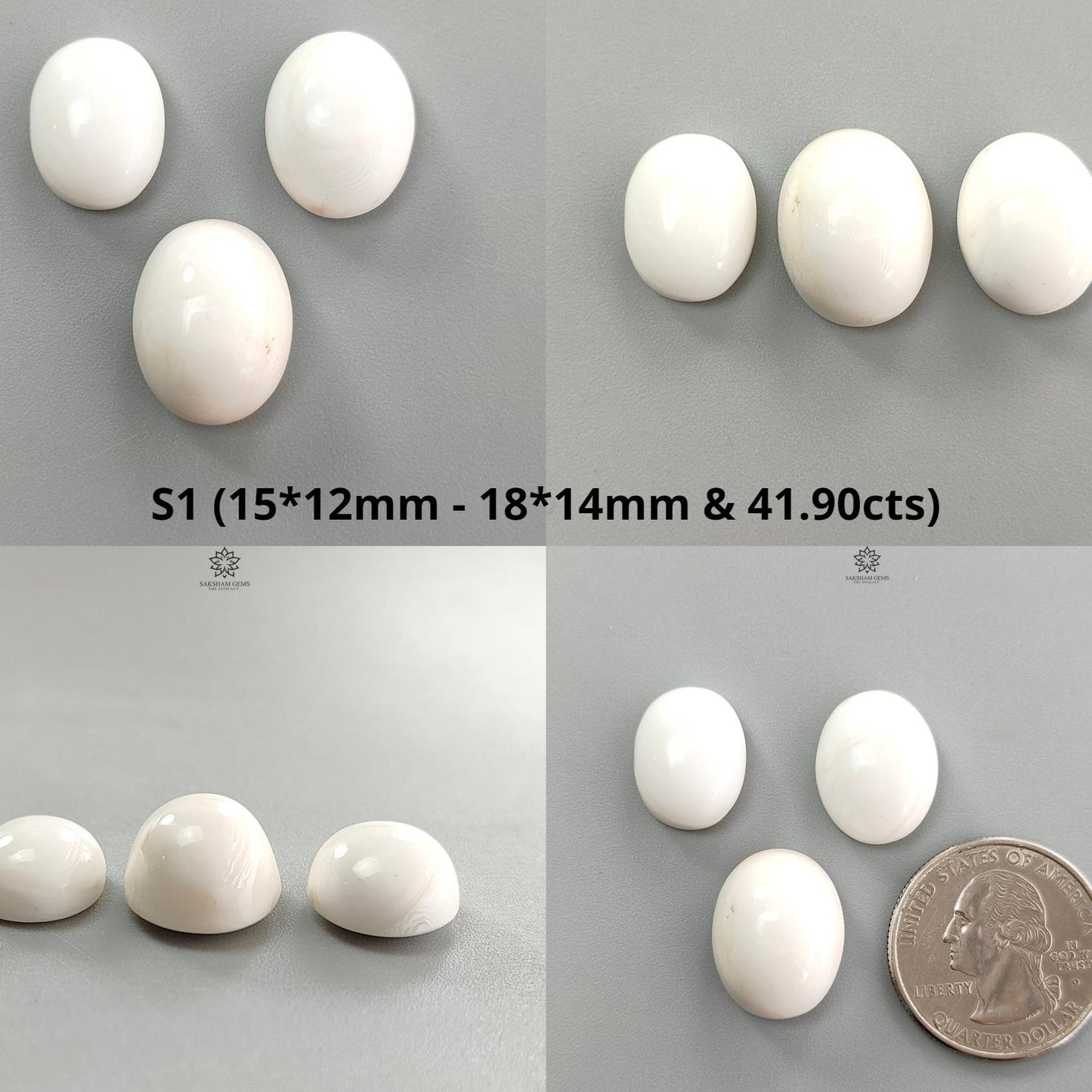 White Opal & Chrysoberyl Cat's Eye Gemstone Cabochon: Natural Untreated Unheated Color Enhanced Bi-color Opal Shape Gemstone Set For Jewelry
