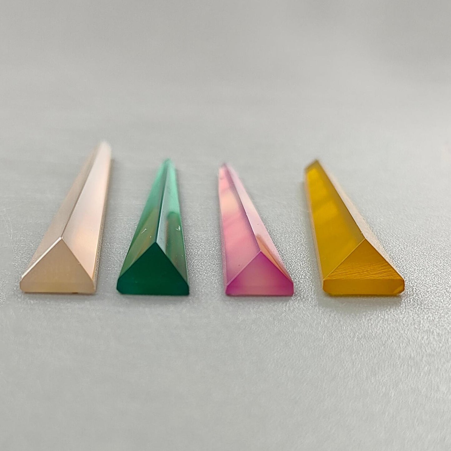 Multi Color Onyx Gemstone Faceted Cut: Natural Onyx, Synthetic Blue Turquoise Fancy Shape Step Cut 4pcs & 5pcs Set for Jewelry