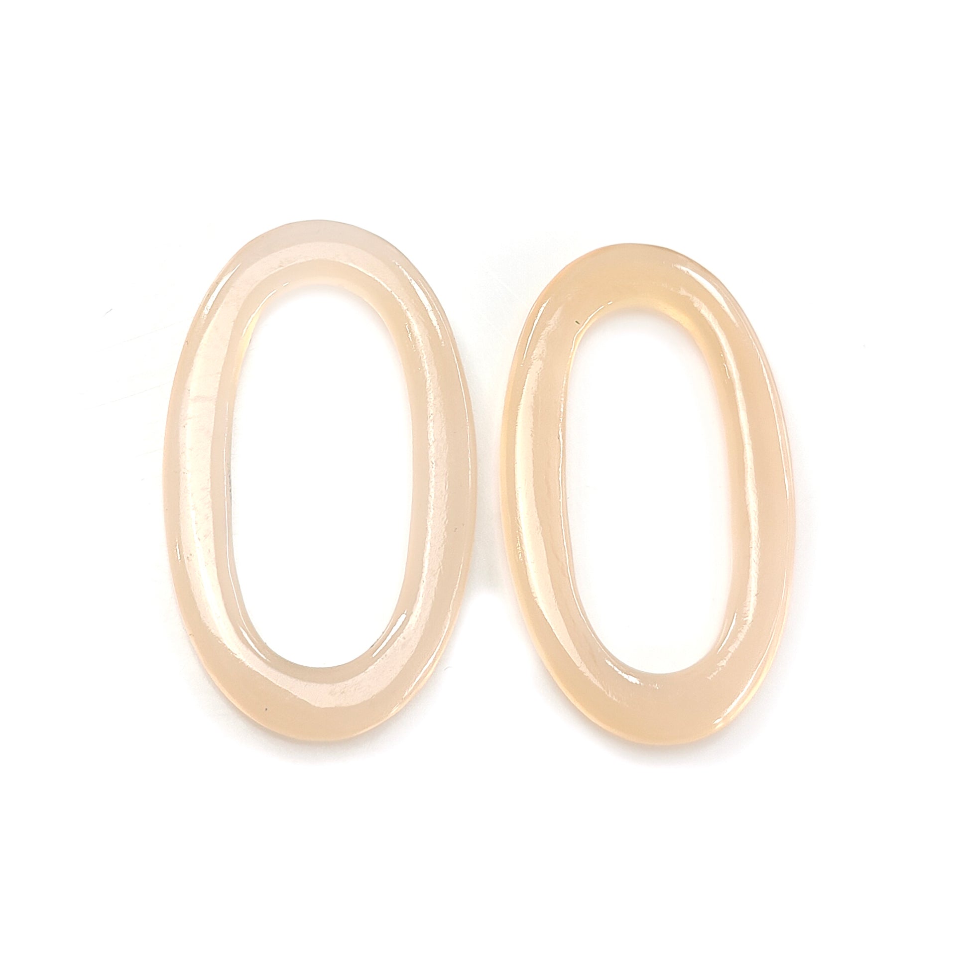 Peach Onyx Oval Cabochon