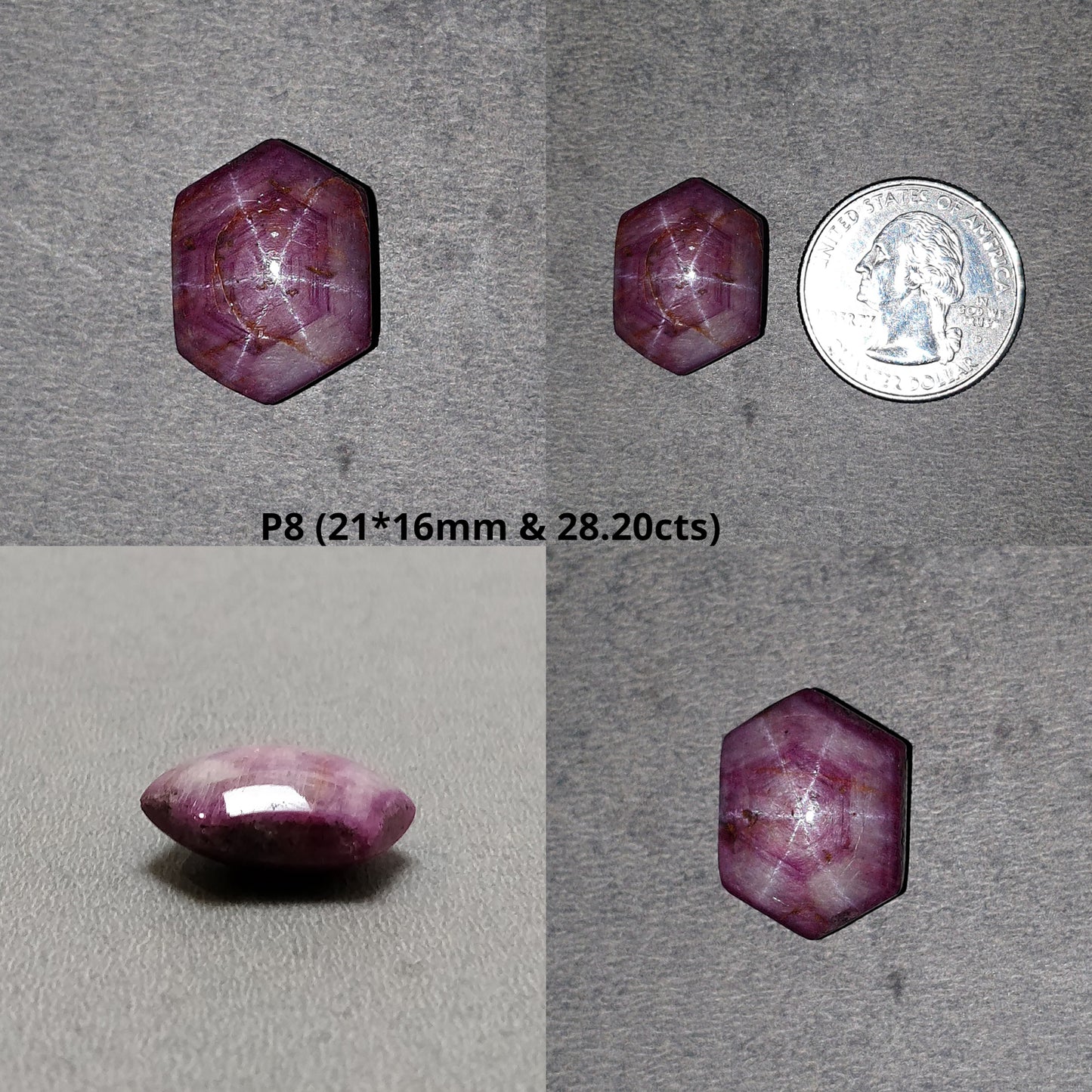 Hexagon Star Ruby