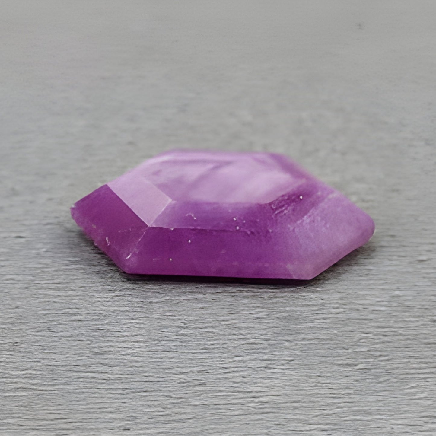 7.90cts Raspberry Ruby Gemstone Natural Untreated Faceted Cut Hexagon Shape